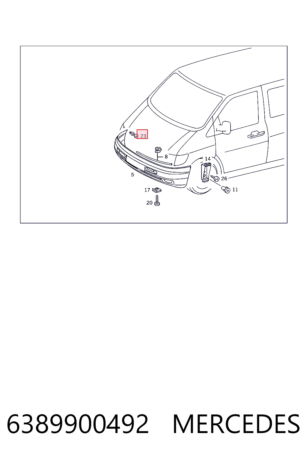 6389900492 Mercedes
