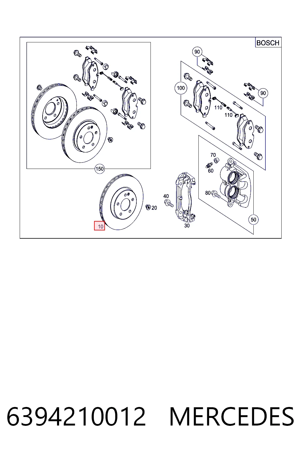 6394210012 Mercedes Discos