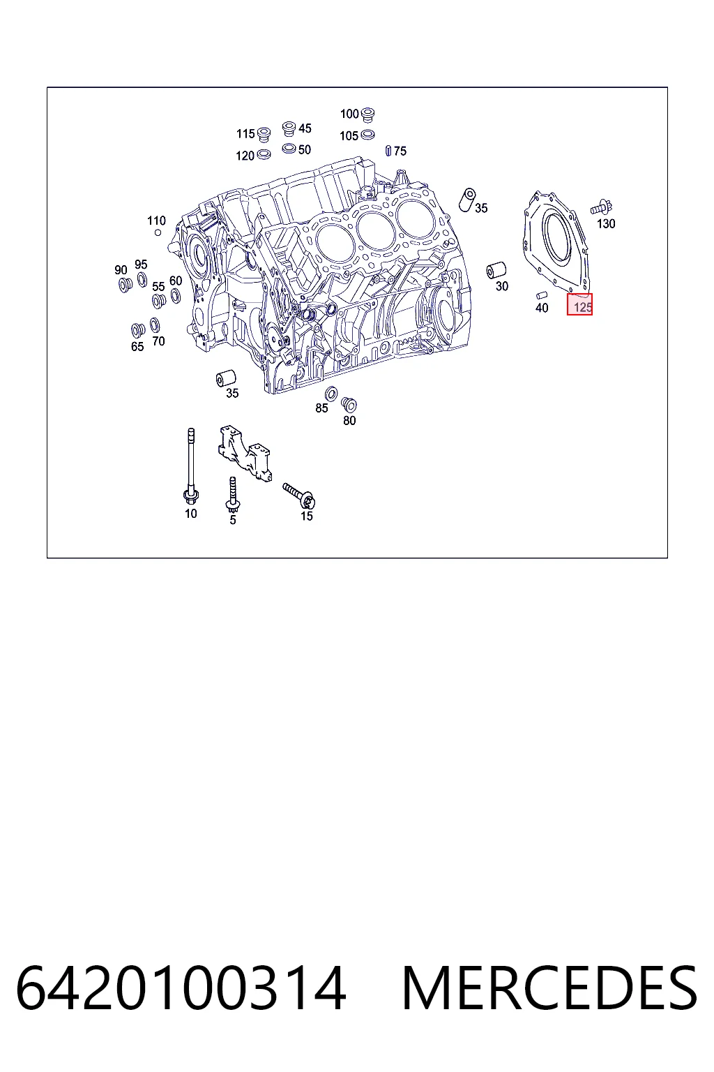 K68006028AA Fiat/Alfa/Lancia Anillo retén cigüeñal