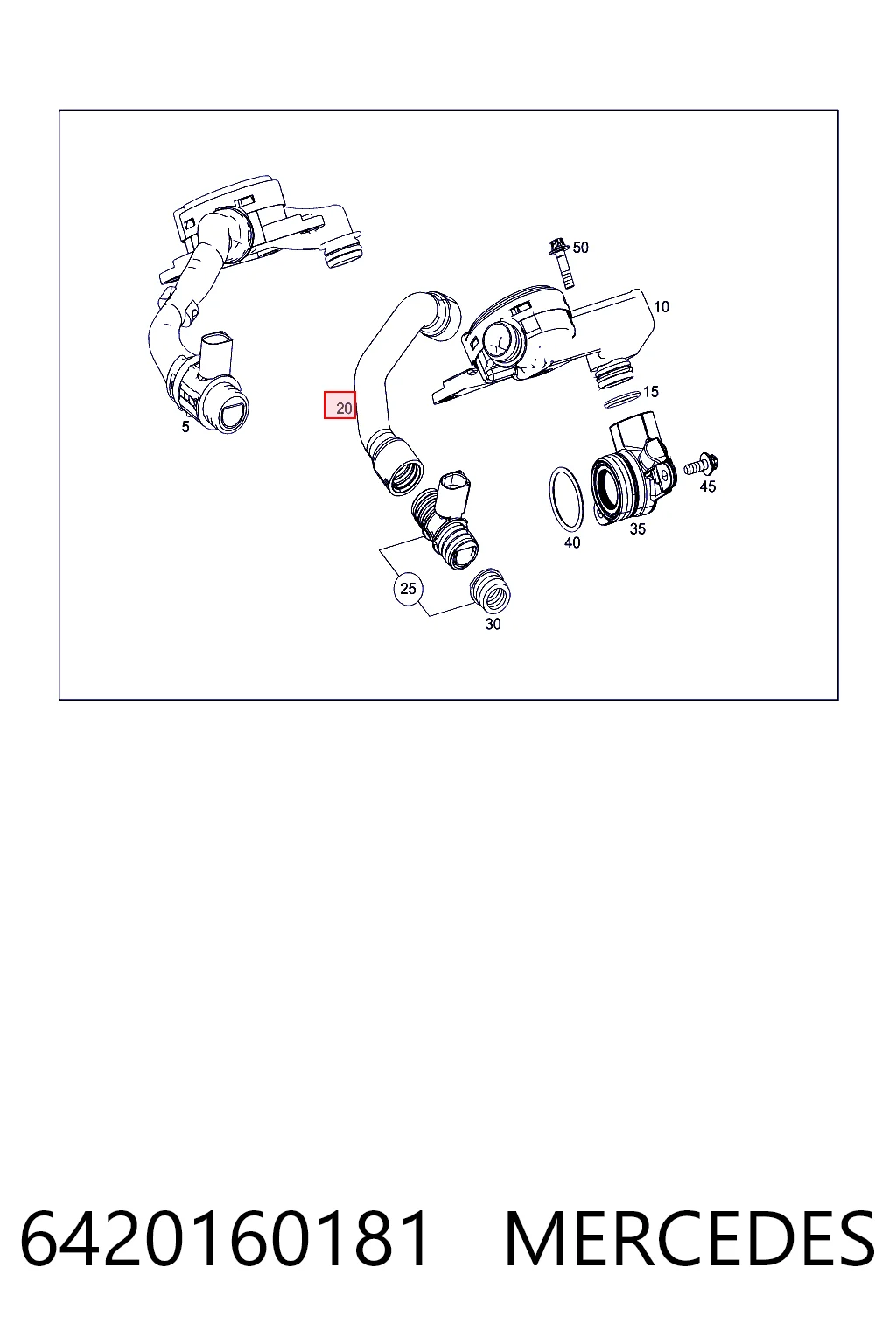 Manguera de ventilación del cárter Fiat/Alfa/Lancia K05175516AA