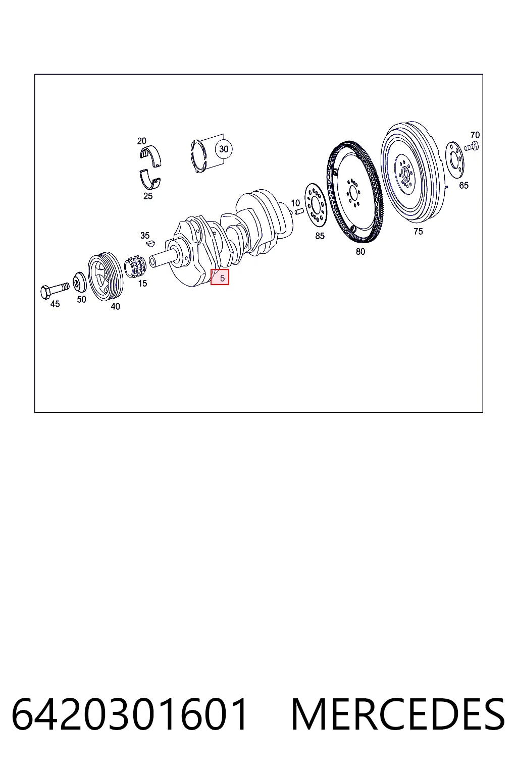 K05175344AA Fiat/Alfa/Lancia Cigüeñal