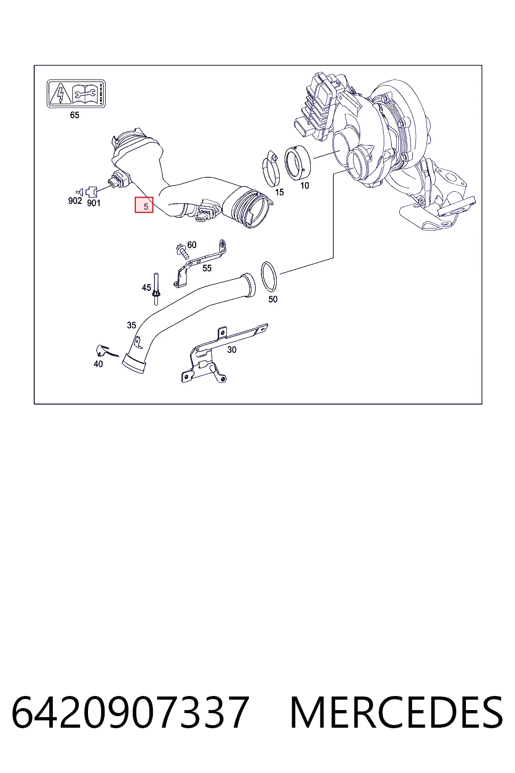 6420907337 Mercedes Sensor de flujo de aire