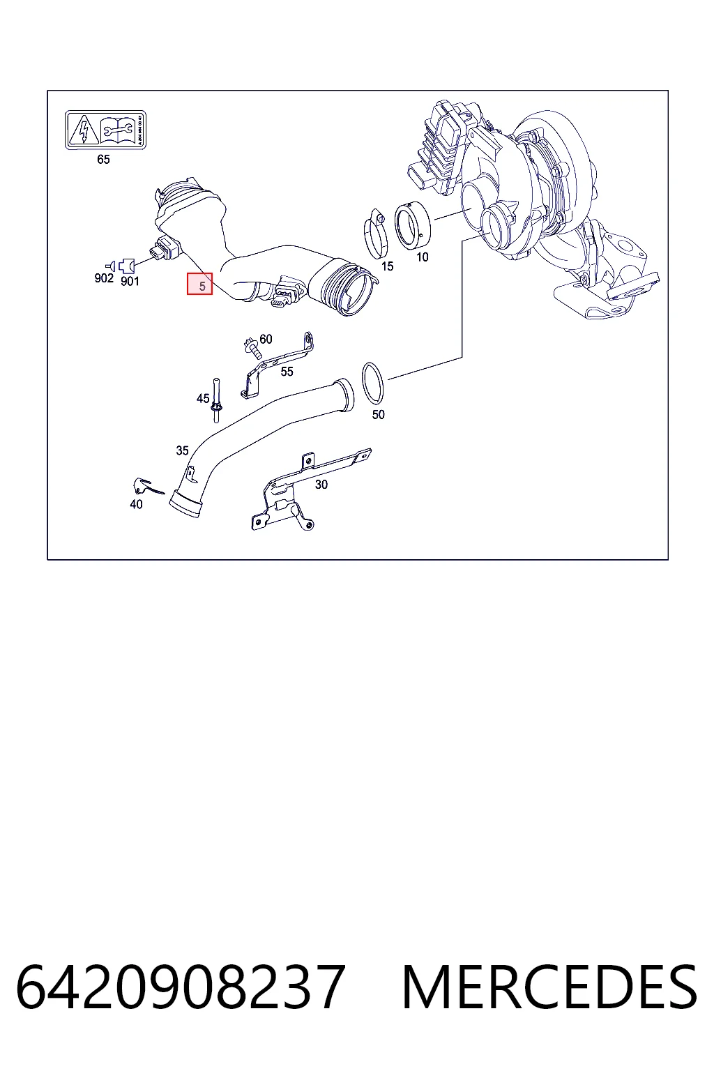 6420908237 Mercedes Sensor de flujo de aire
