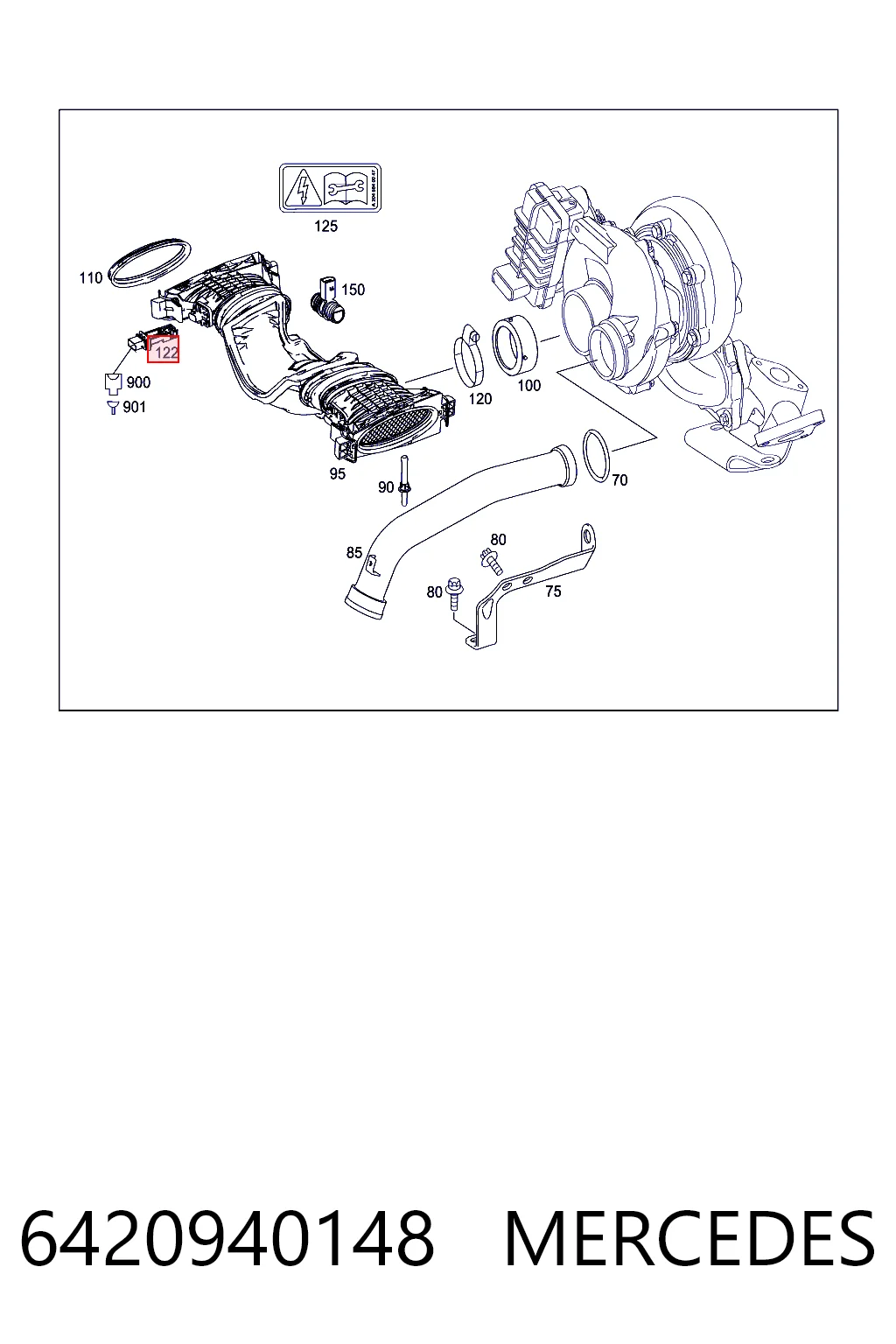 6420940148 Mercedes Sensor de flujo de aire