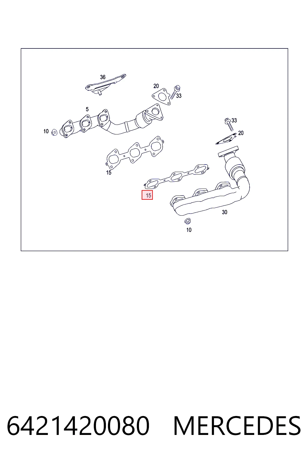 Comprar Junta colector escape Mercedes E  W213