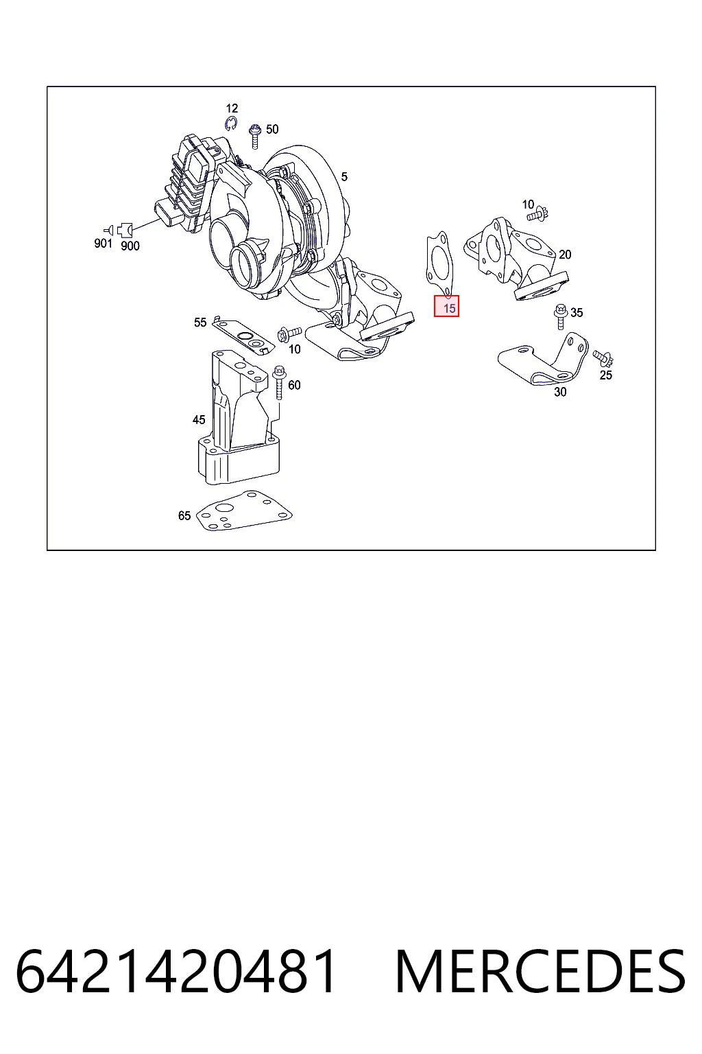 Comprar K05175629AA Fiat/Alfa/Lancia Junta de admisión de turbina de gases de escape