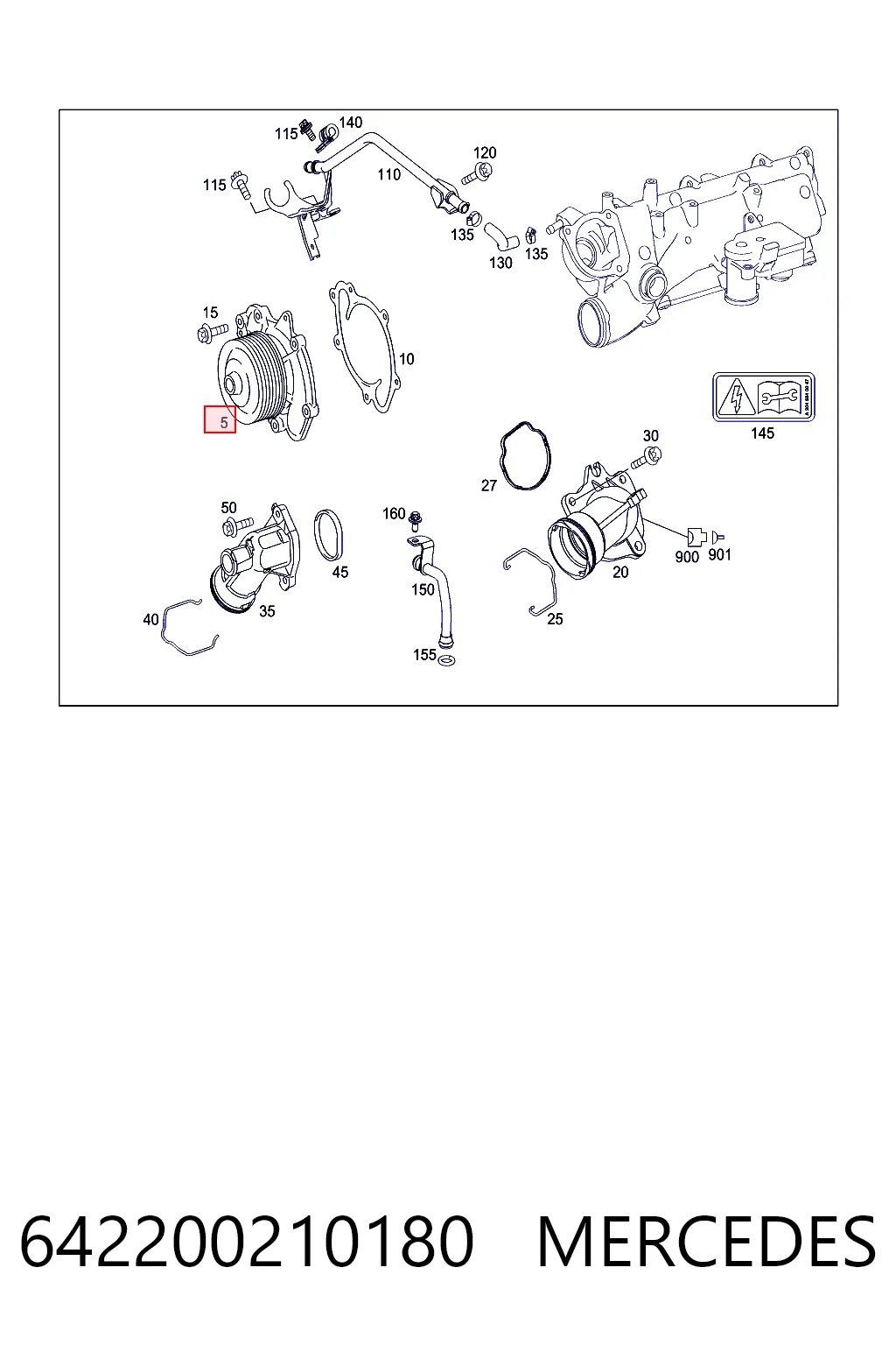 Motor de agua GLC  coupé (2016-2023) original desde 111,73 €