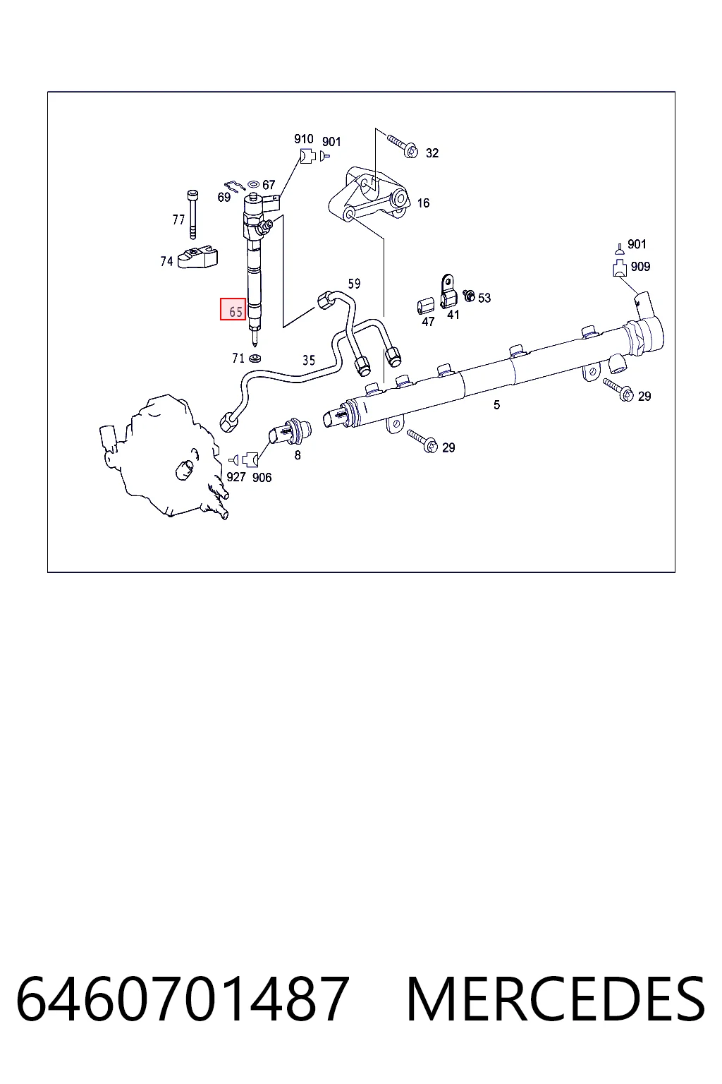 986435356 Bosch Inyector de combustible