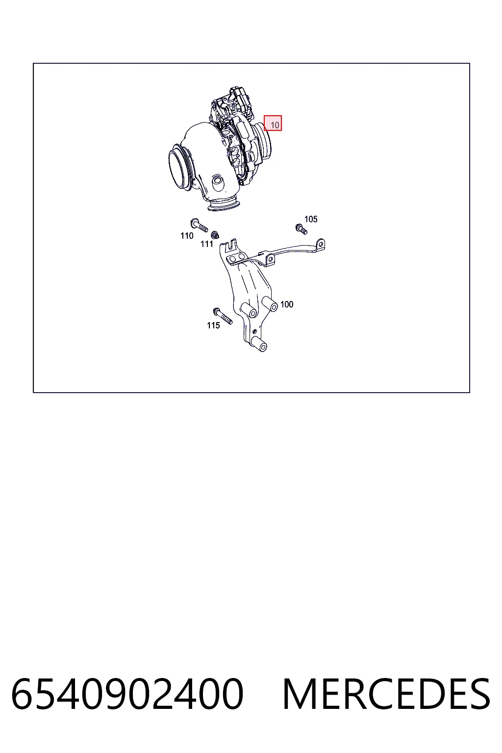 Turbocompresor 6540902400 MERCEDES