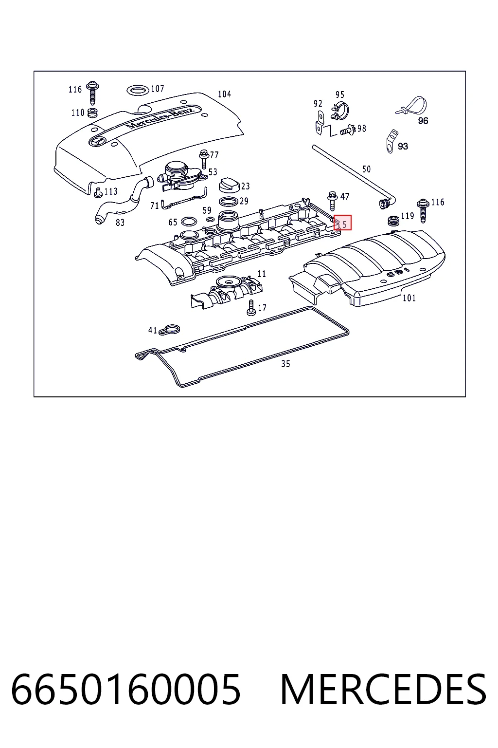 Tapa de la válvula Mercedes ML/GLE SUV (W163) (1998 - 2005) precio, desde  EUR