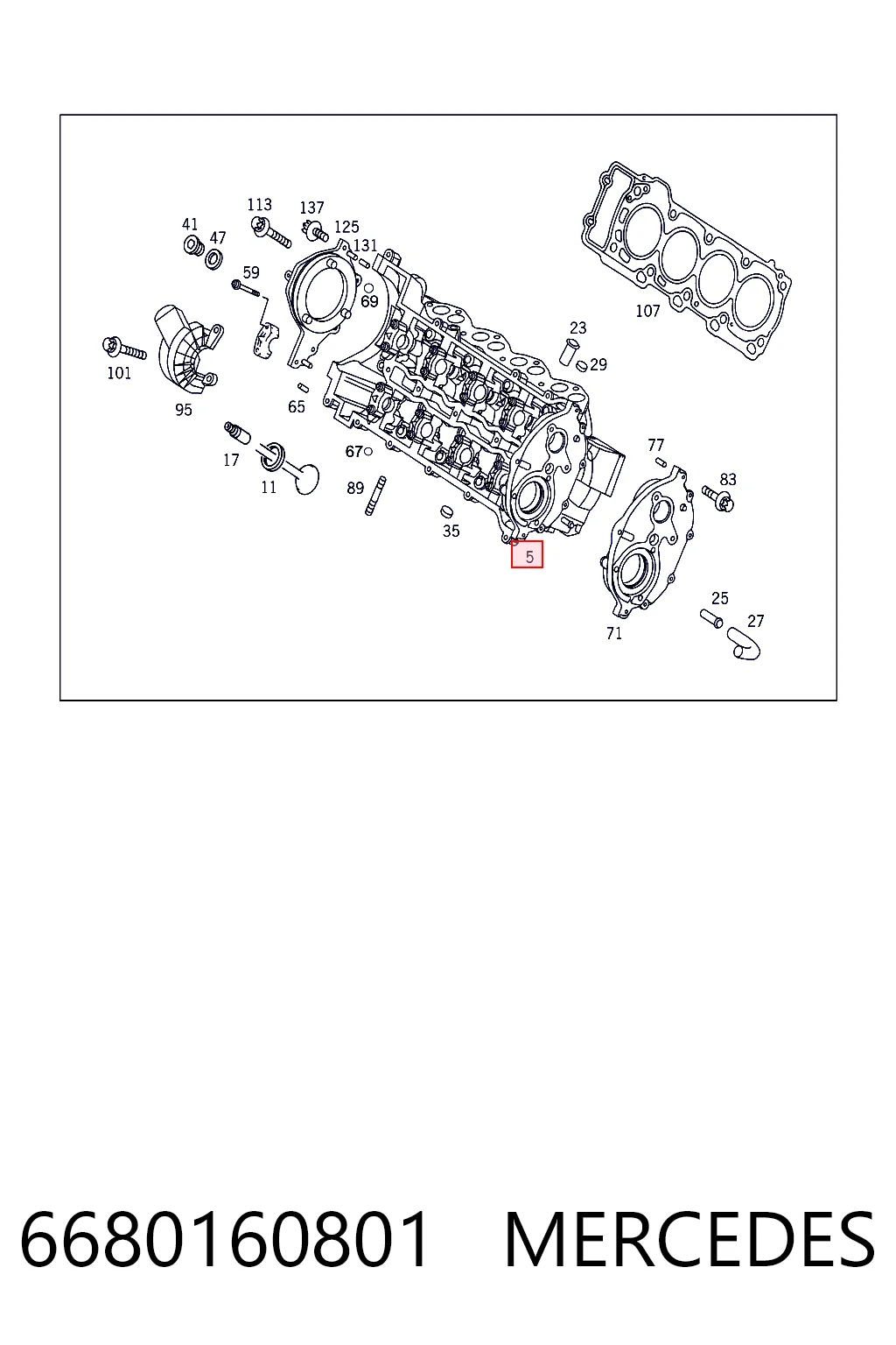 Cabeza del motor para Mercedes A  W168