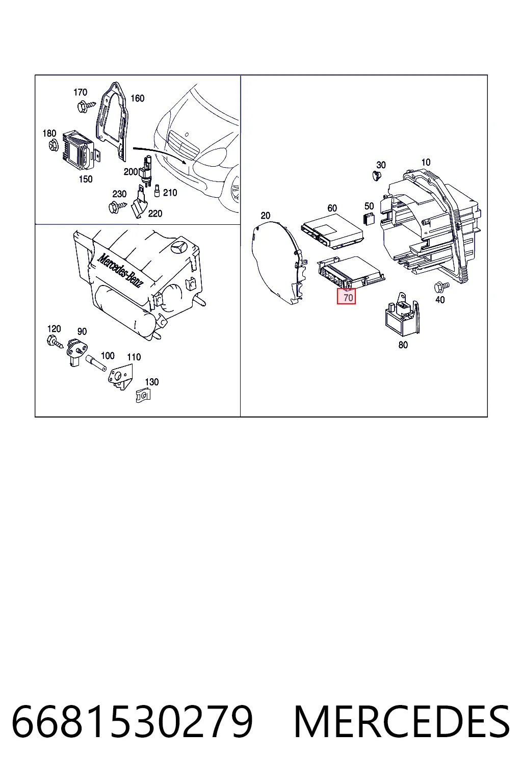 Centralina Del Motor para Mercedes A  W168