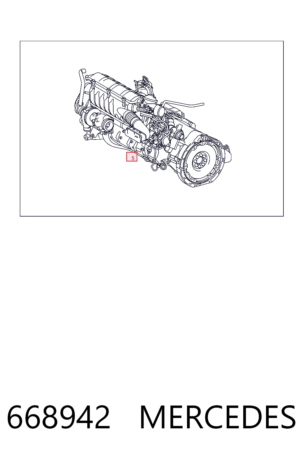 668942 Mercedes Motor completo