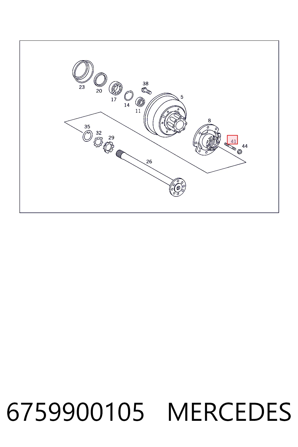 6759900105 MERCEDES