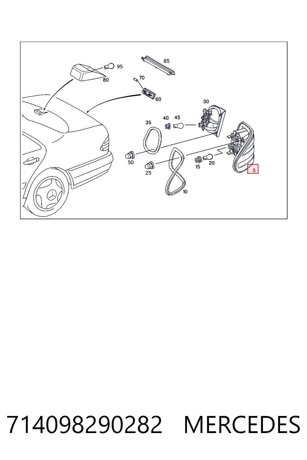 08551 Magneti Marelli Piloto trasero exterior derecho