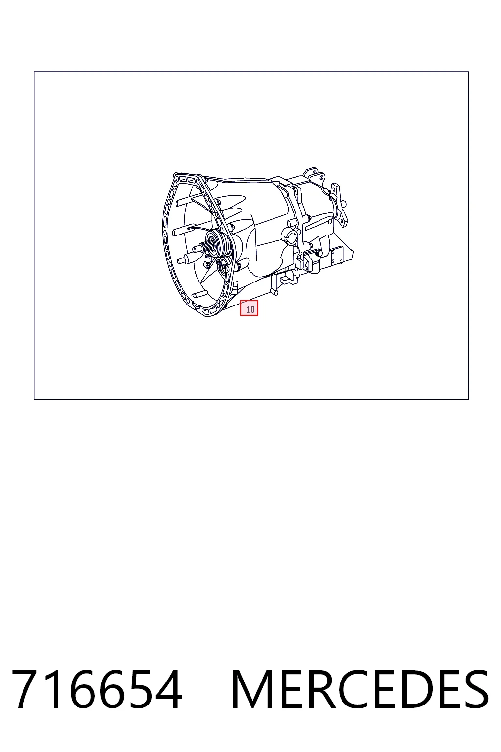 716654 Mercedes Transimisión manual