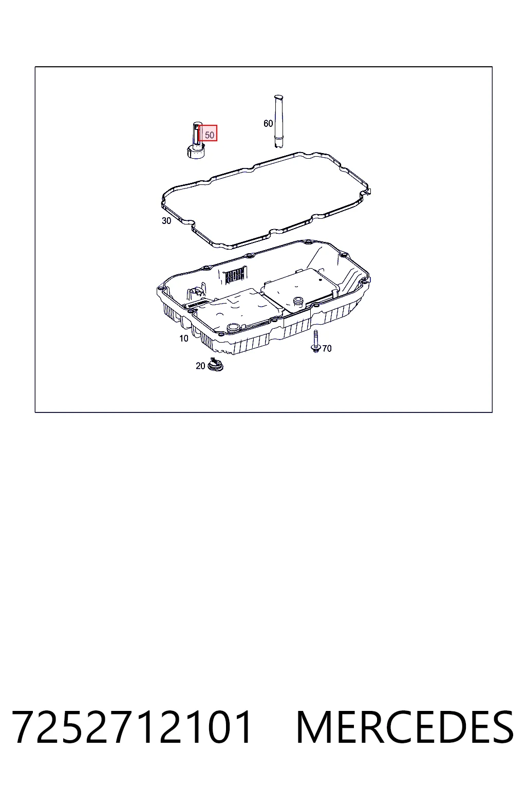 7252712101 Mercedes Kit de servicio para cambio de aceite de transmisión automática