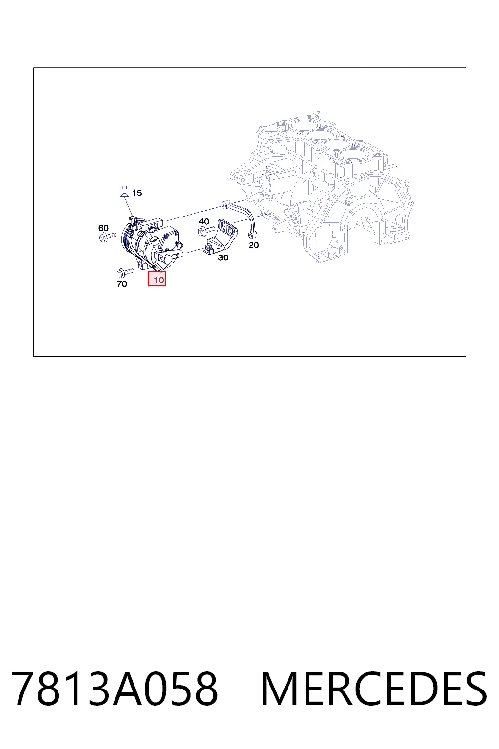 7813A058 Mercedes Compresor climatizador