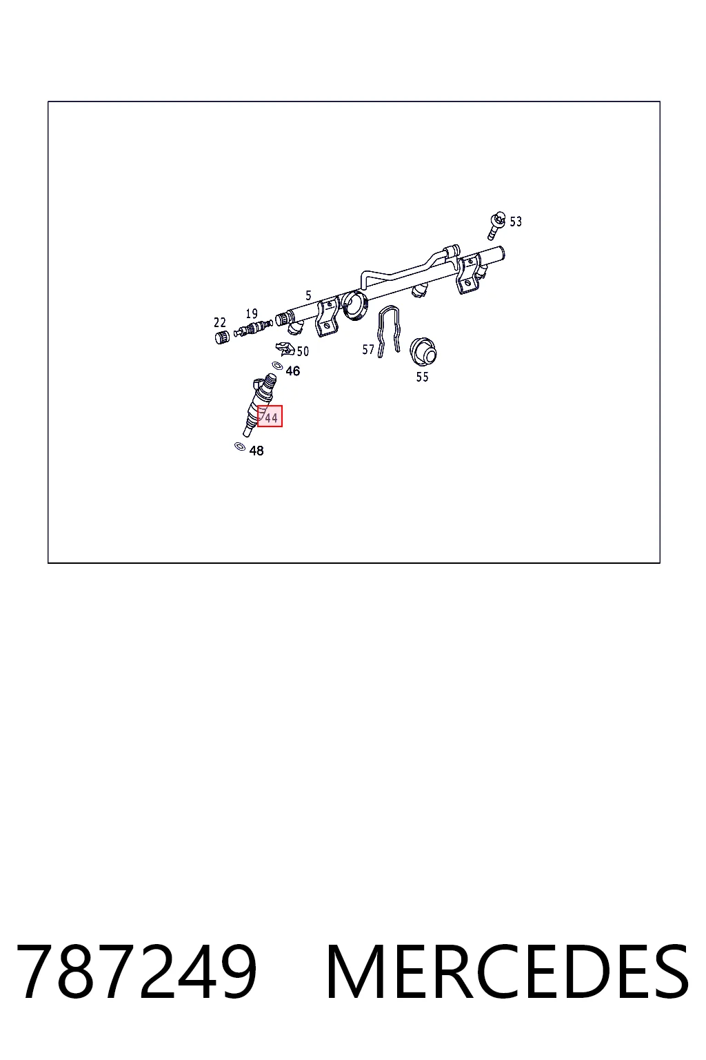787249 Mercedes Inyector de combustible