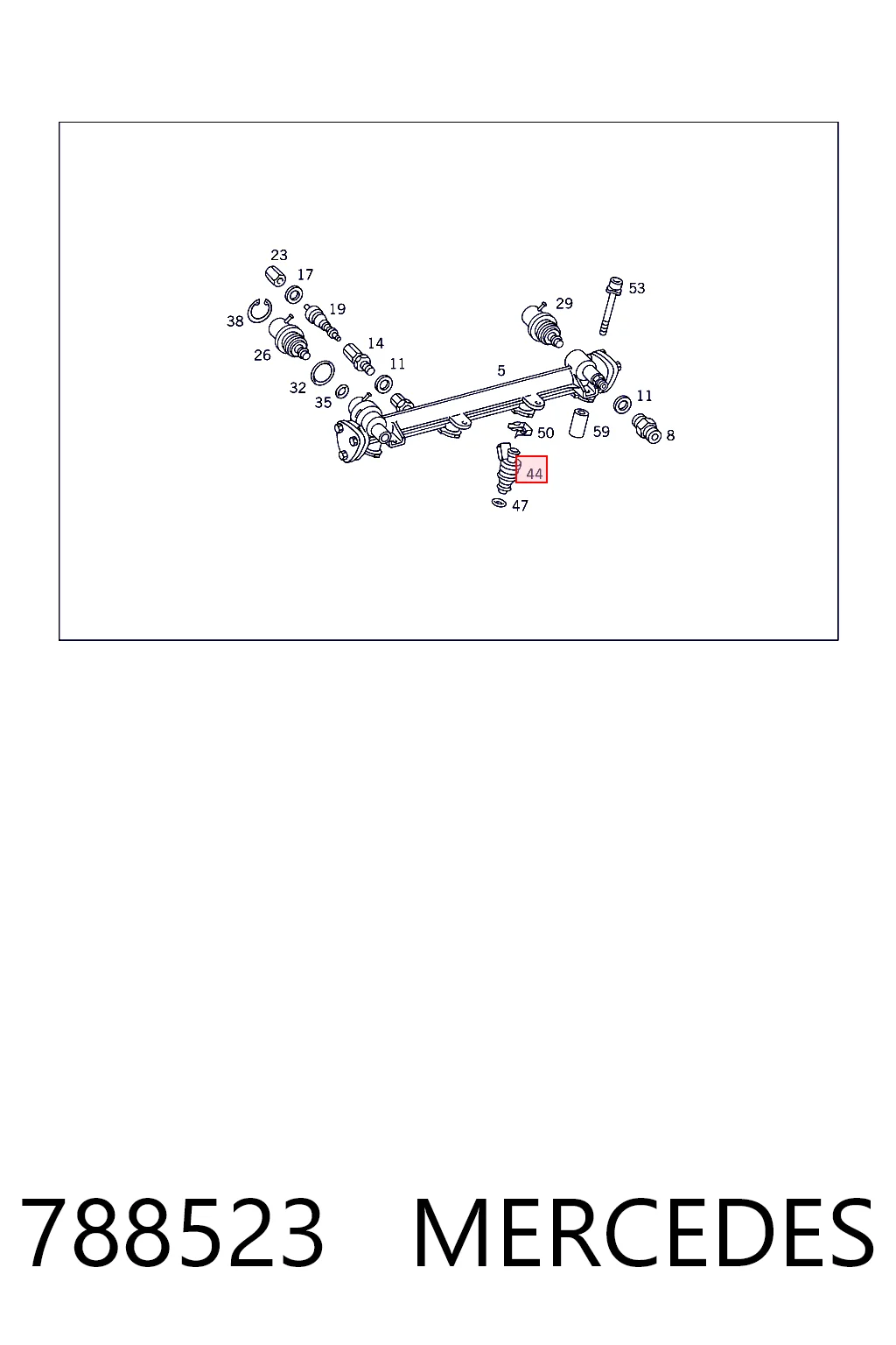 788523 Mercedes Inyector de combustible