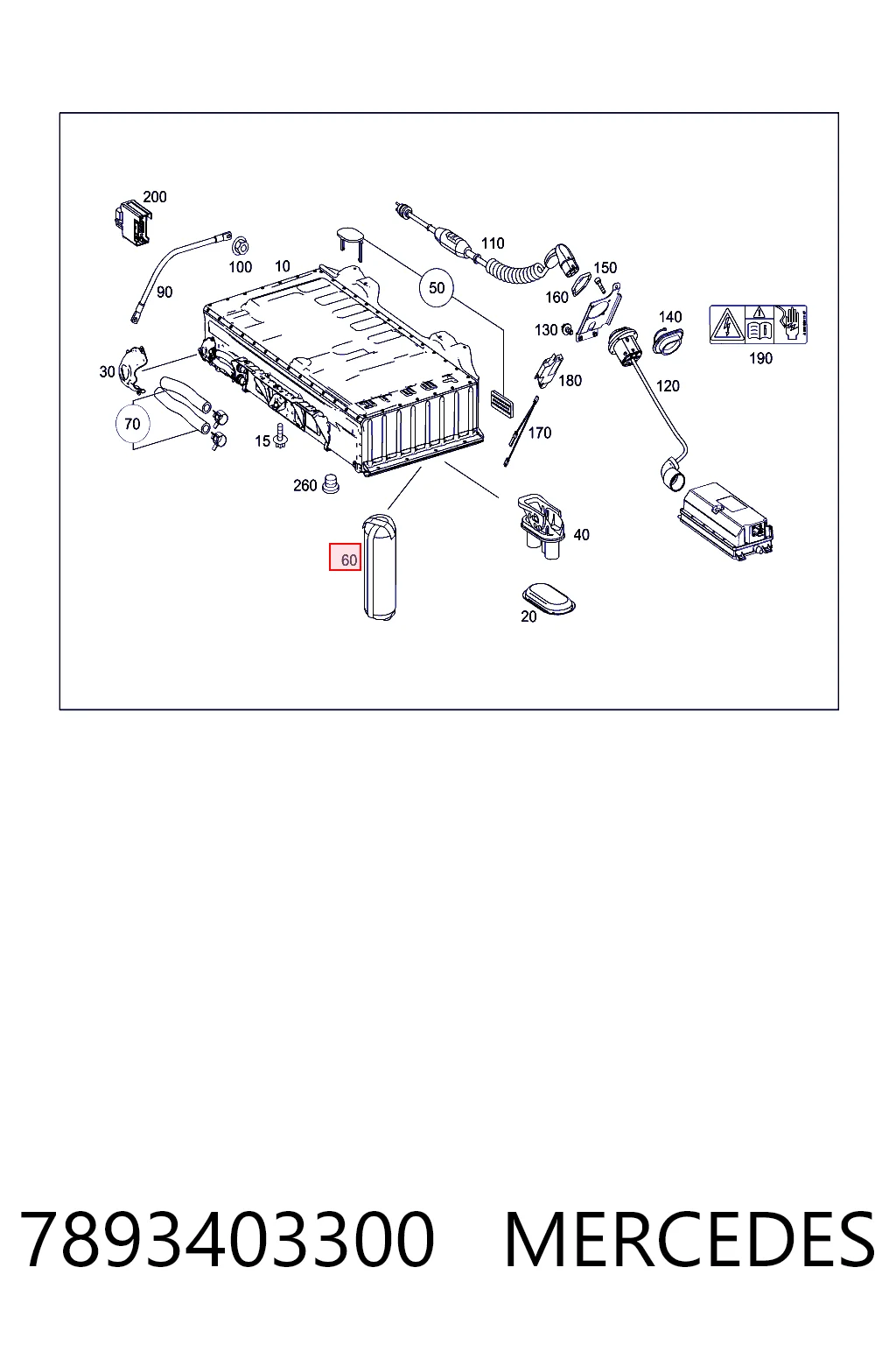 7893403300 Mercedes Filtro del desecador de aire (separador de agua y aceite) (camión)