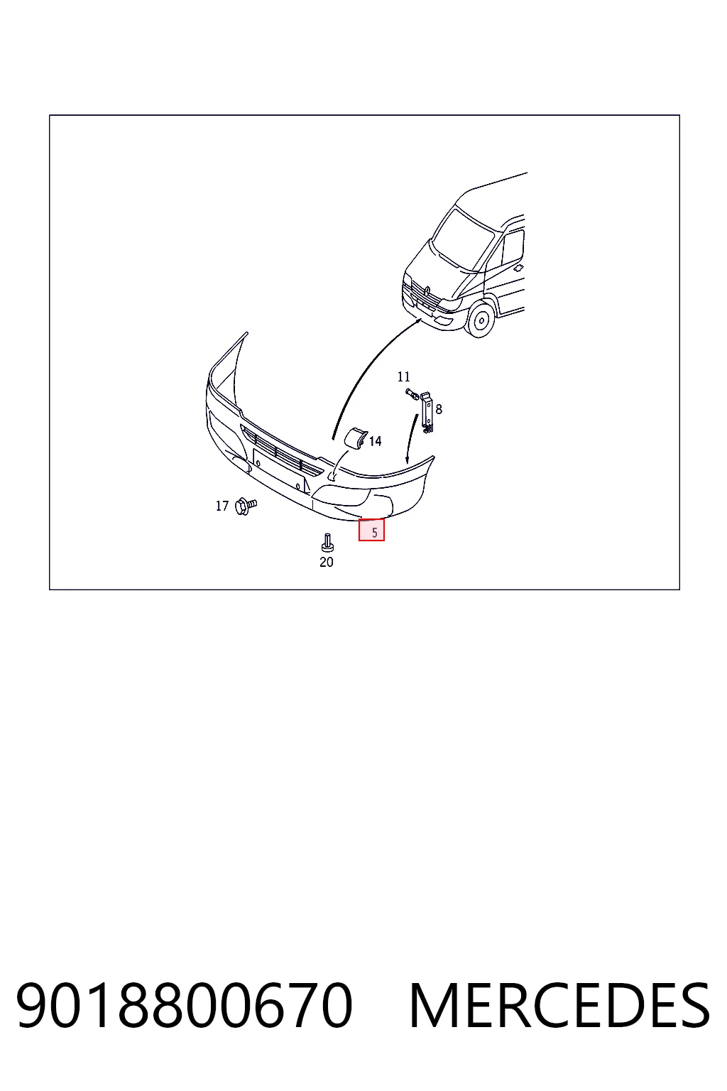 Parachoques delantero VAG 9018800670 precio, desde 100,00 EUR