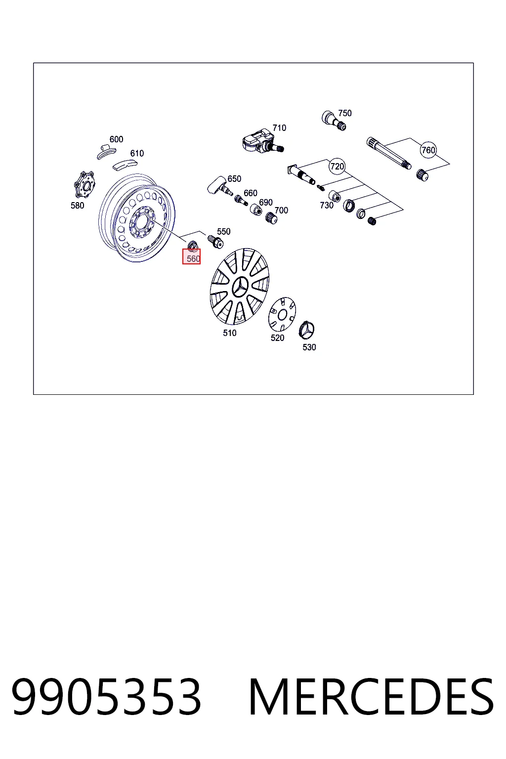  Tuercas de rueda Volkswagen Crafter 