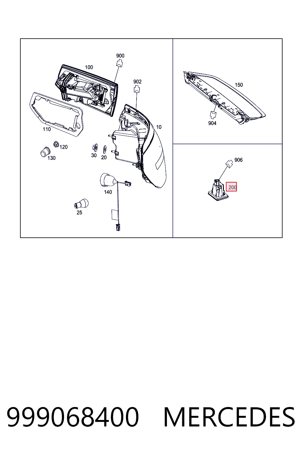 Comprar Luz matricula Mercedes GLC  C253