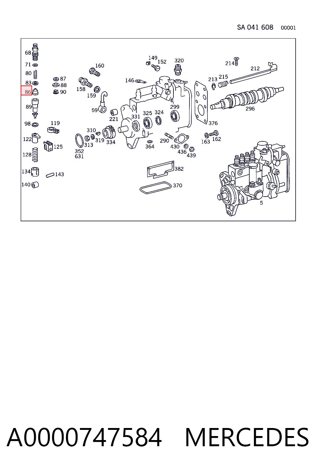 A0000747584 Mercedes