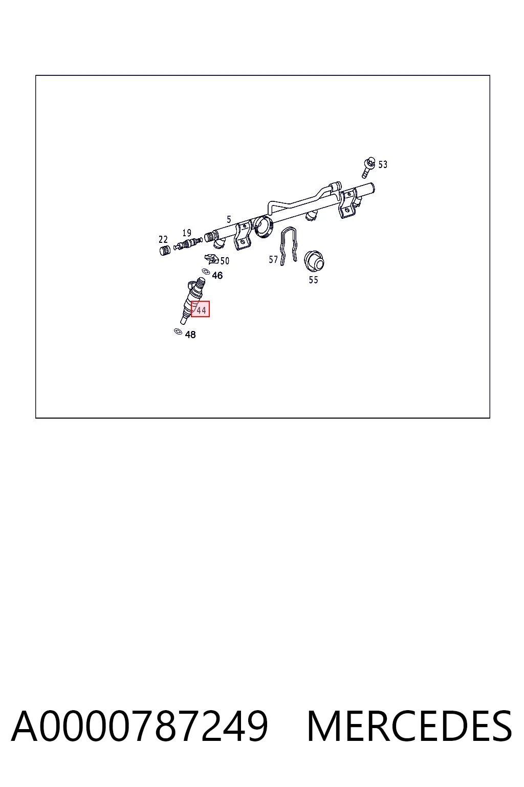 A0000787249 Mercedes Inyector de combustible