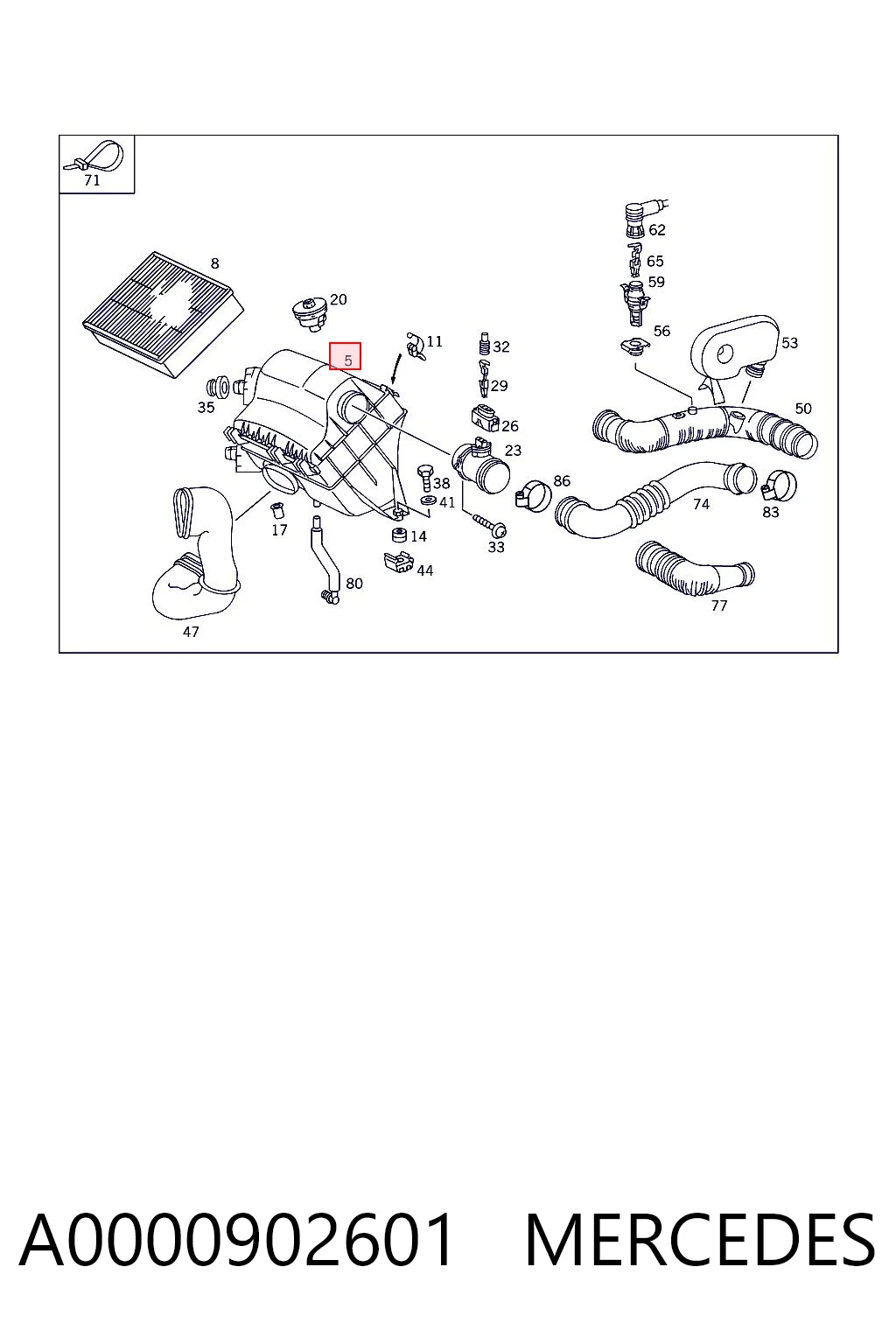 A0000902601 Mercedes