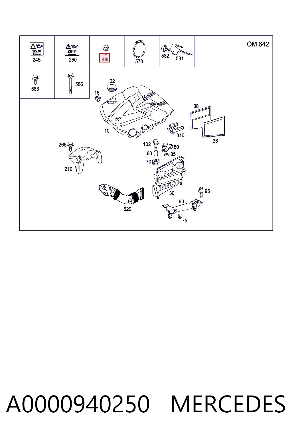 A0000940250 Mercedes