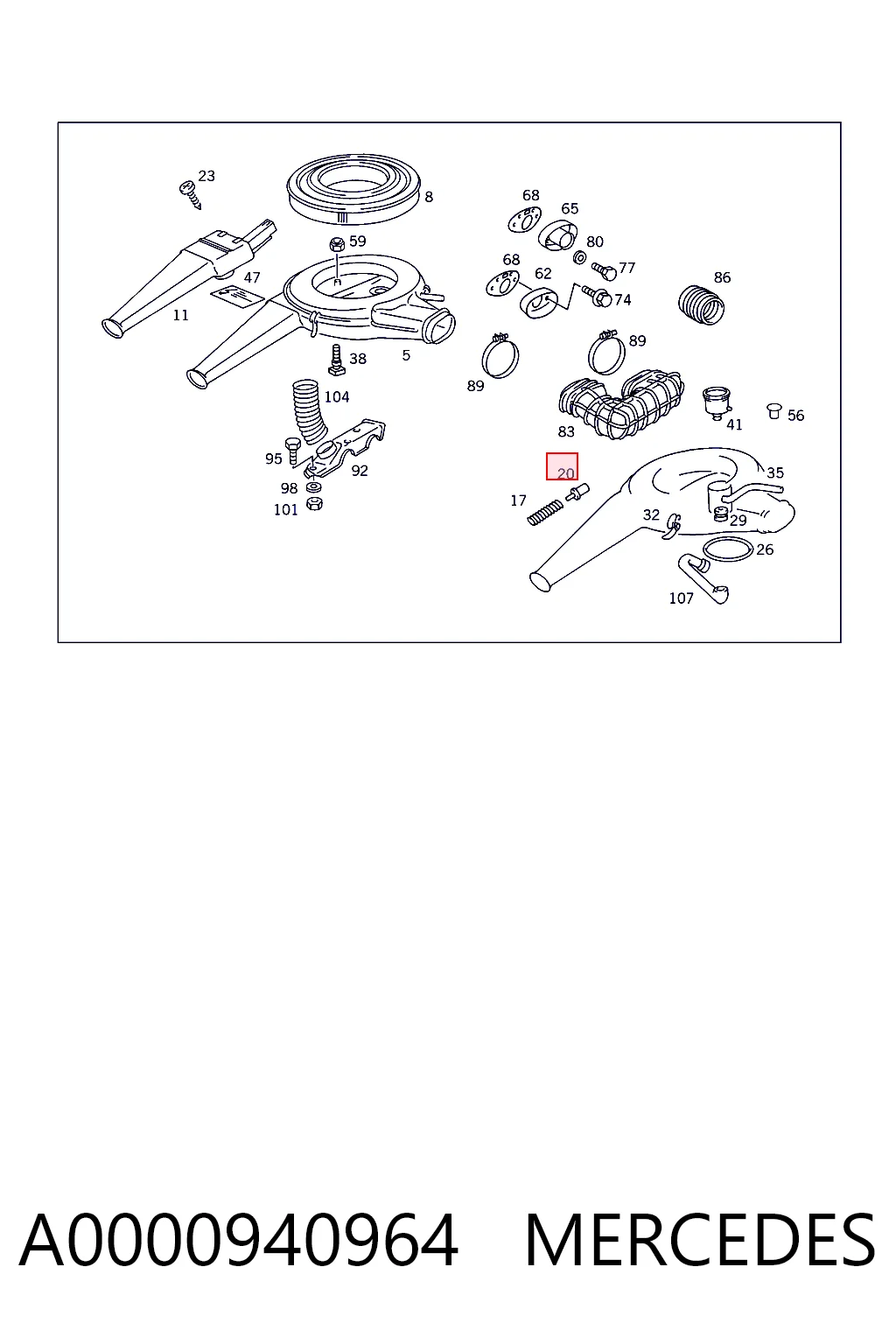 A0000940964 Mercedes