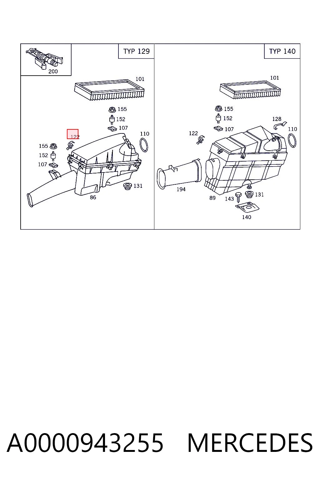 A0000943255 Mercedes