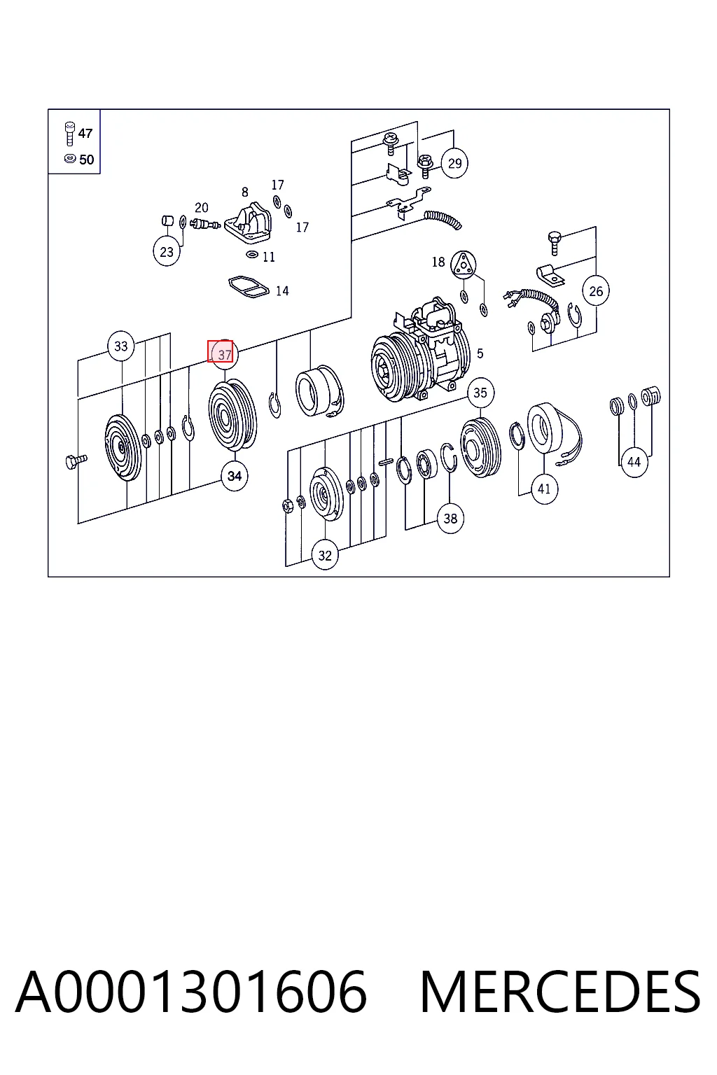 A0001301606 Mercedes
