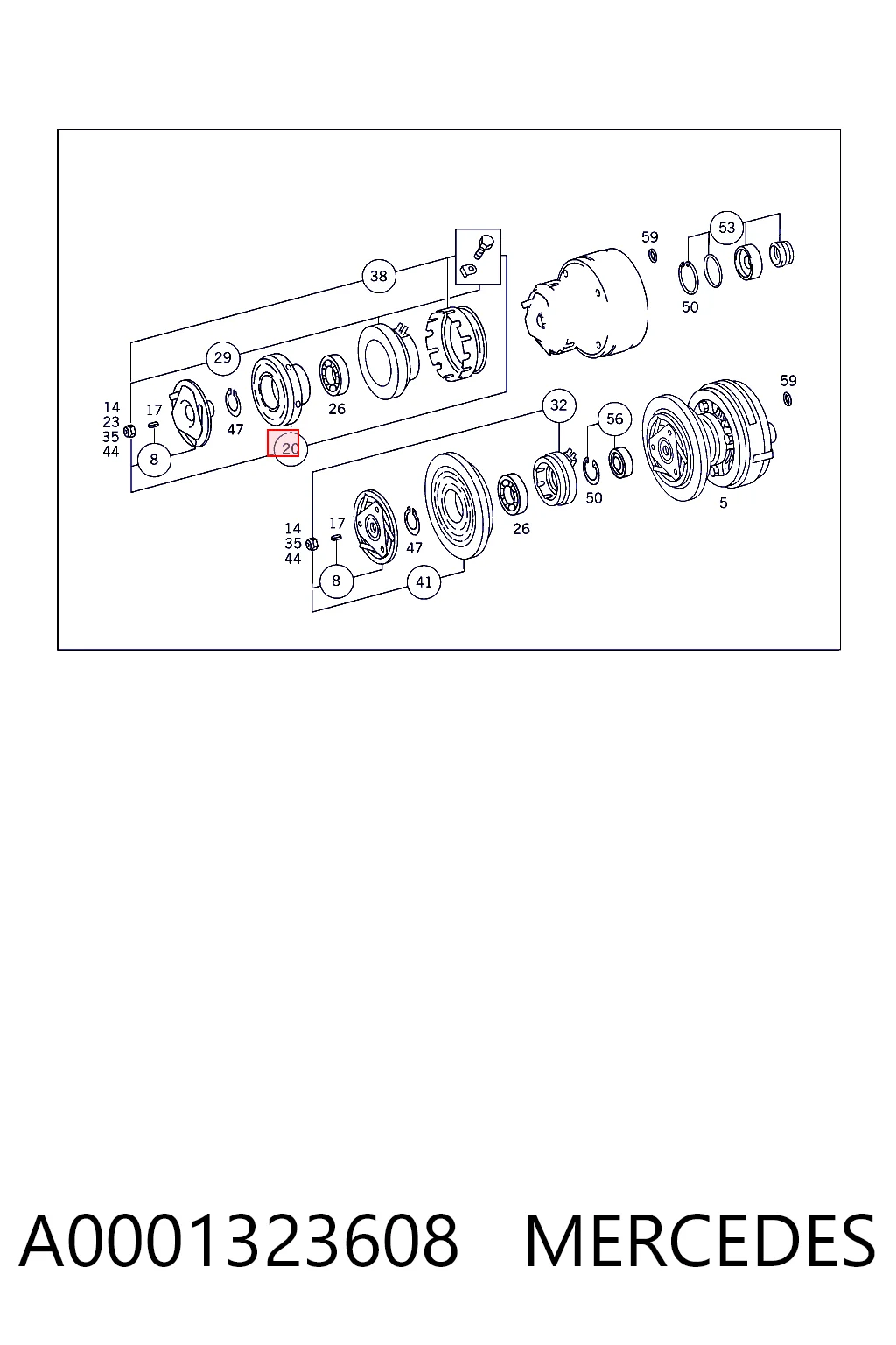 A0001323608 Mercedes