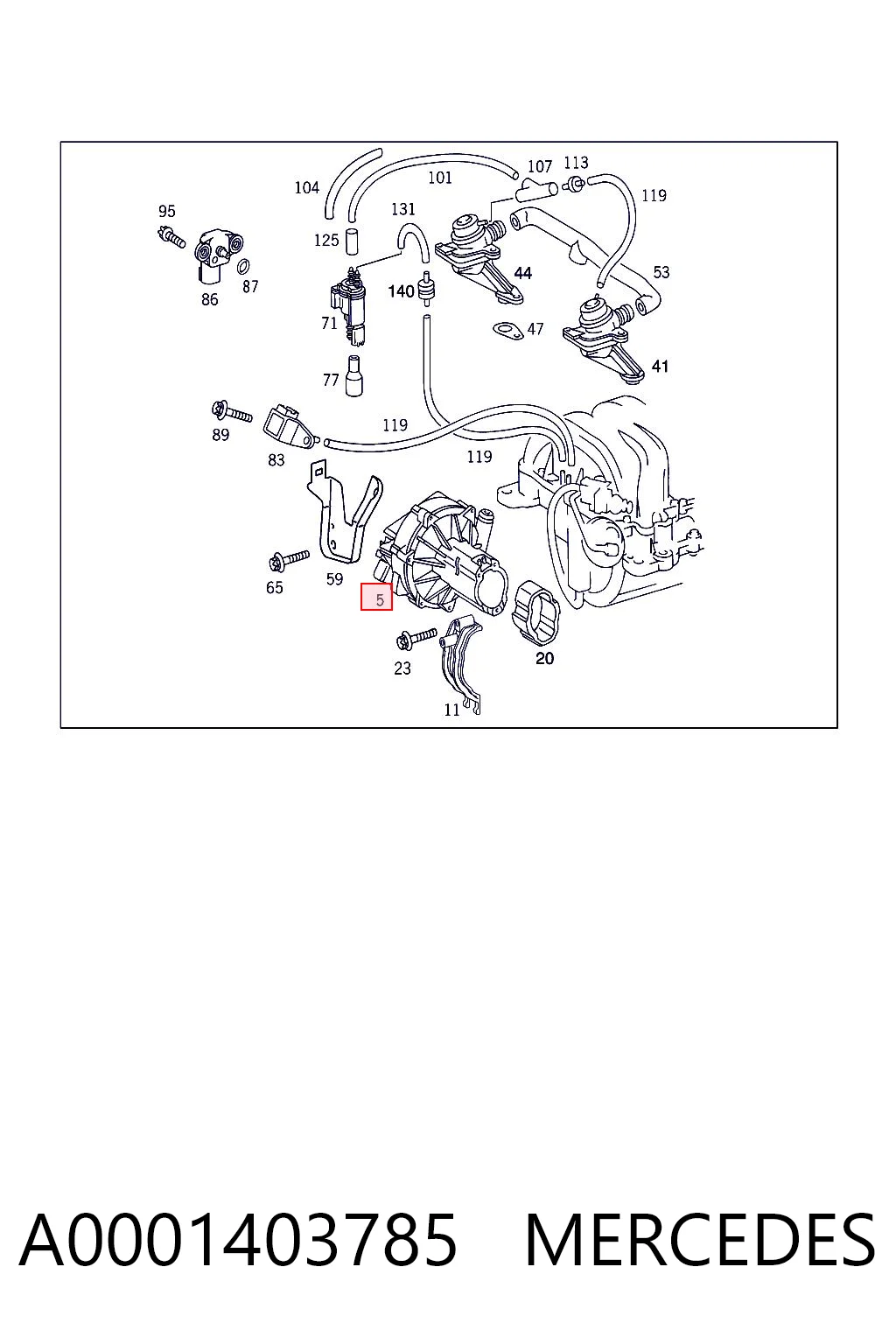 A0001403785 Mercedes Bomba de aire