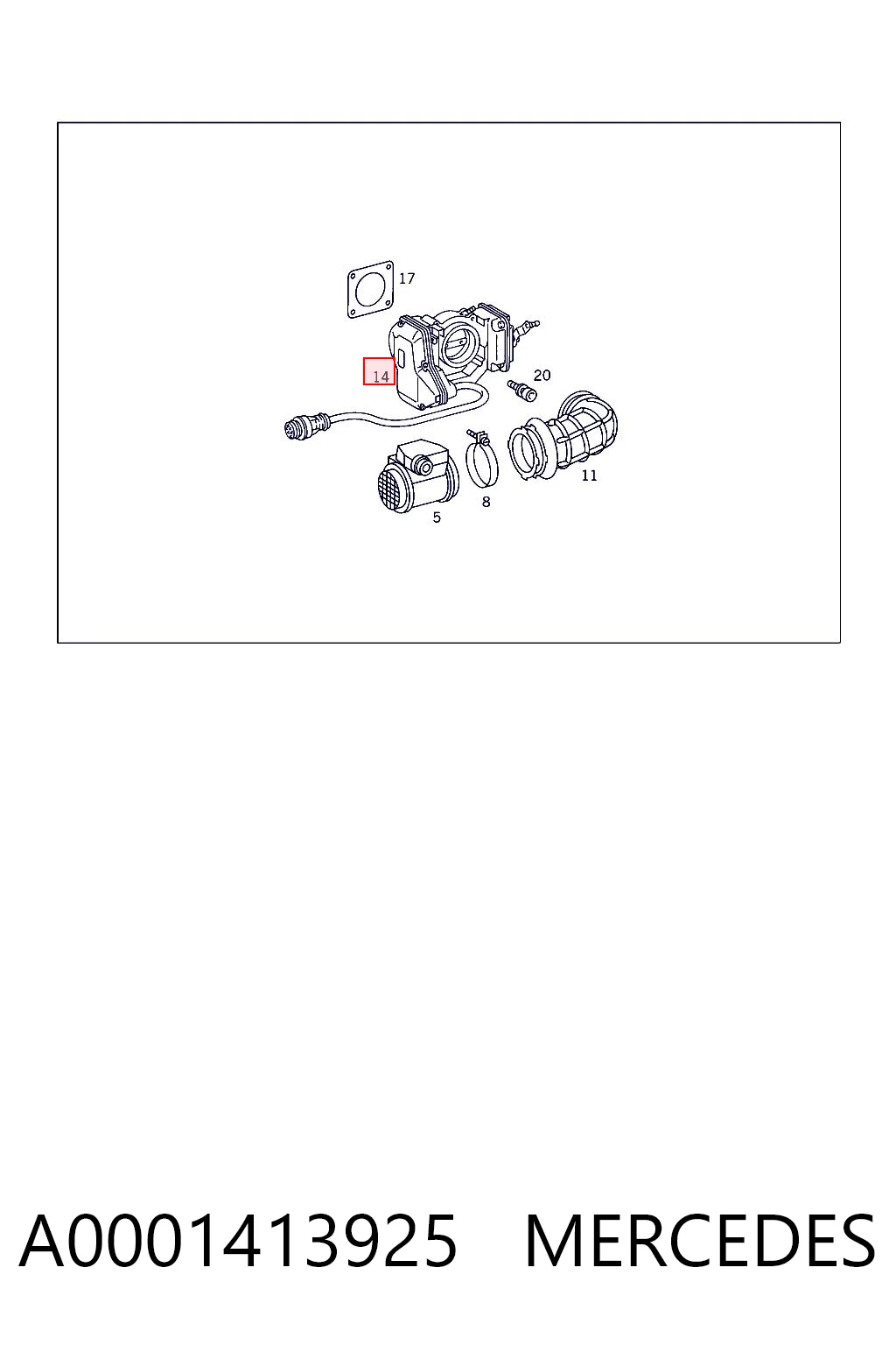 Comprar Cuerpo de aceleración completo Mercedes S W140 a bajo precio