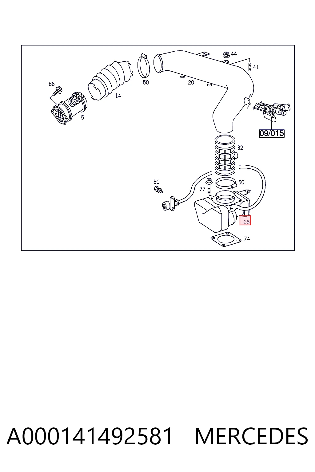 Cuerpo de aceleración completo A000141492581 MERCEDES