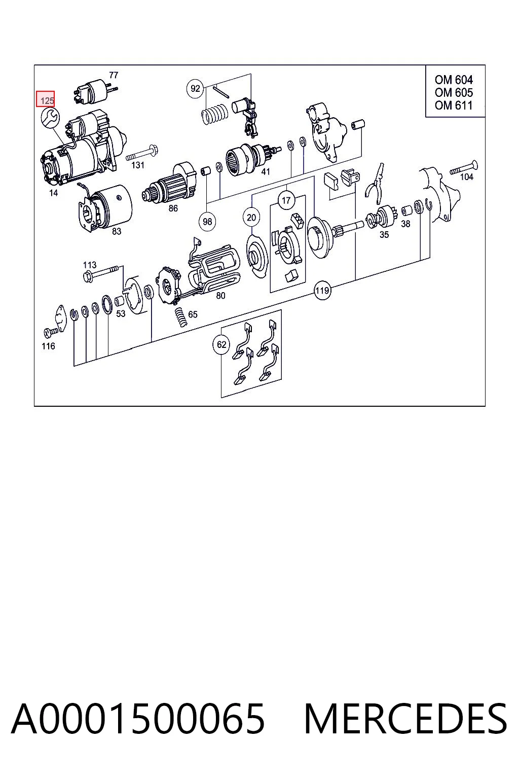 A0001500065 Mercedes