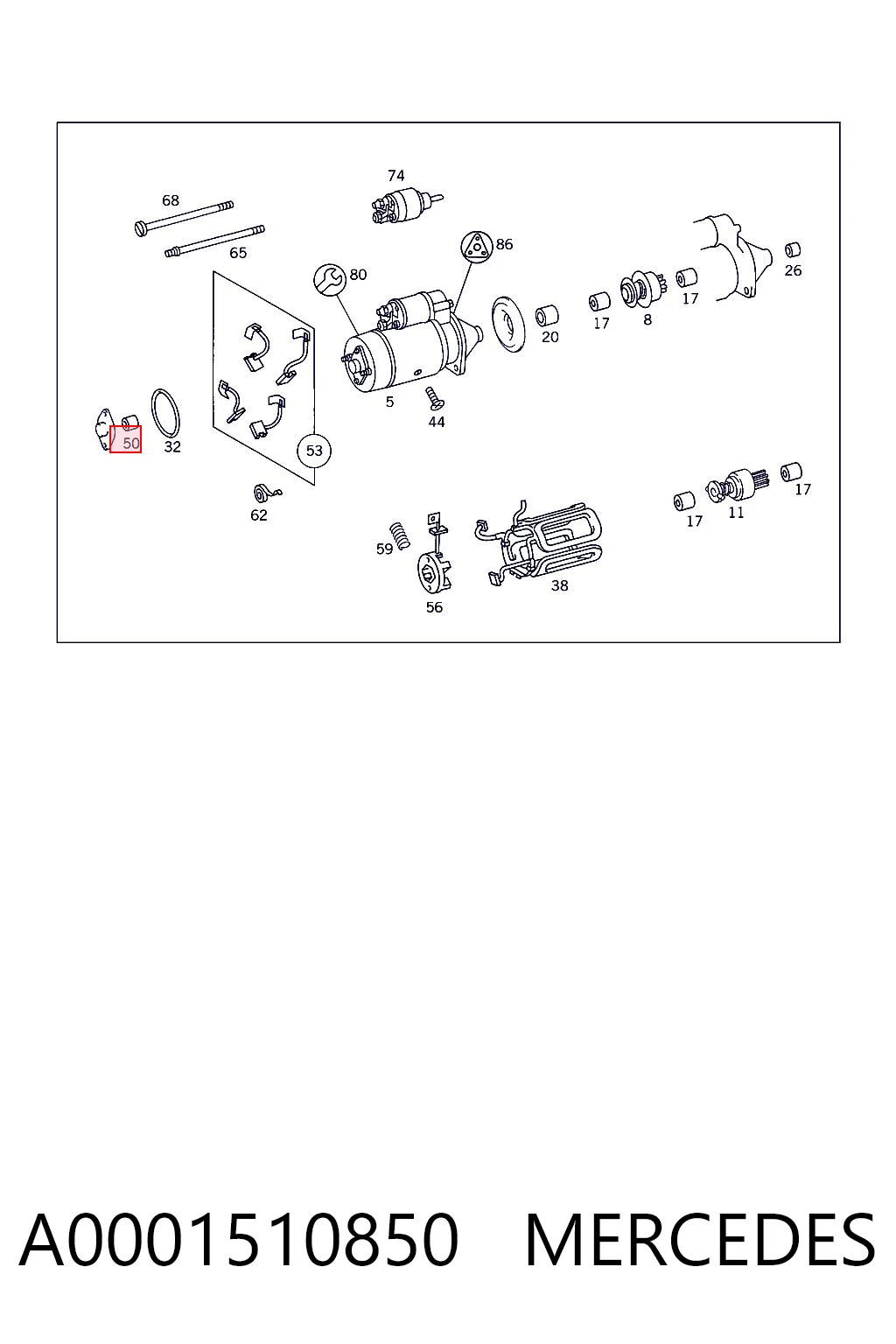 A0001510850 Mercedes