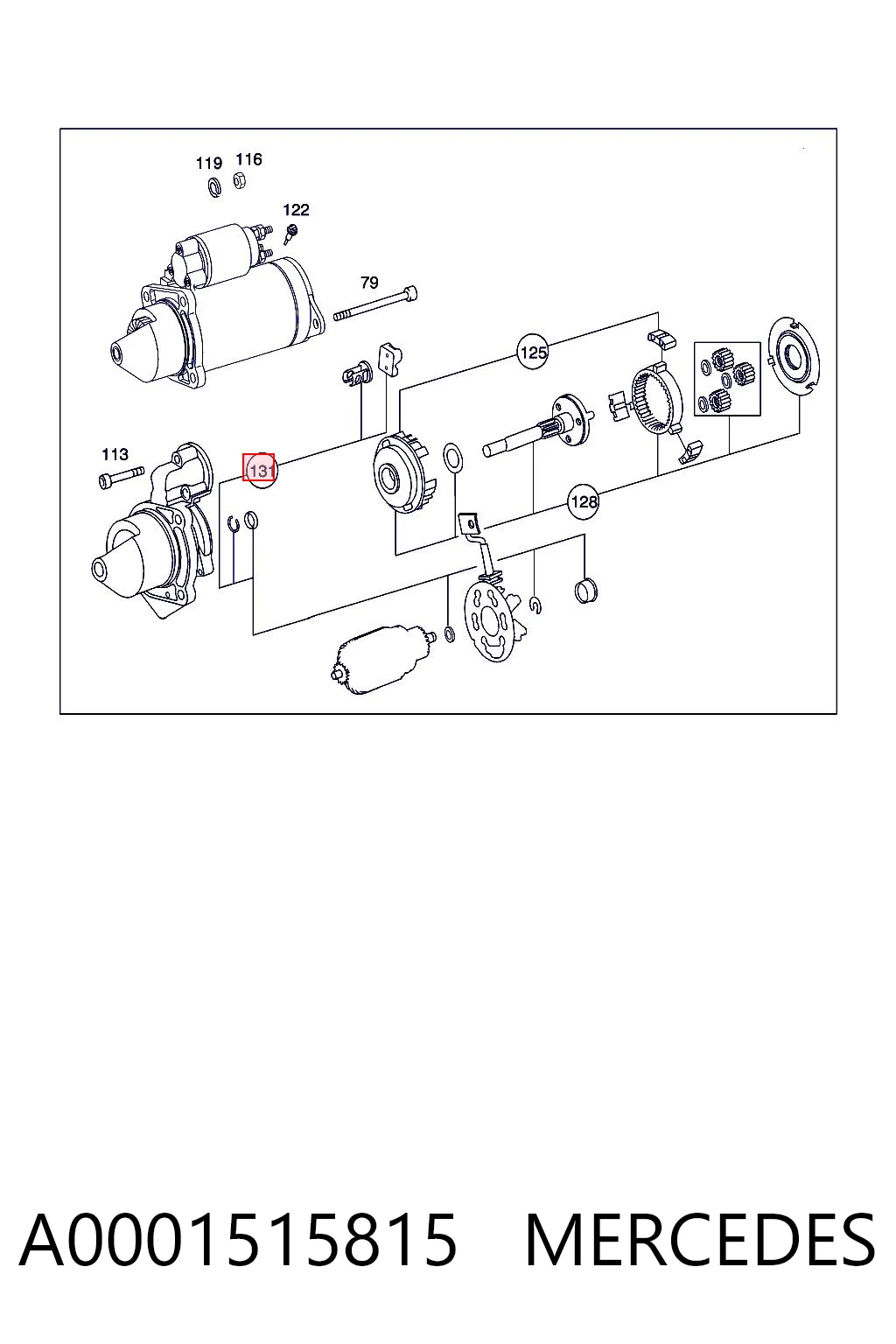 Kit de reparación de motor de arranque para Mercedes Benz Truck TRUCK ACTROS  