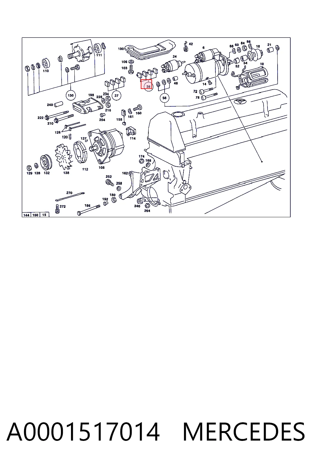 A0001517014 Mercedes
