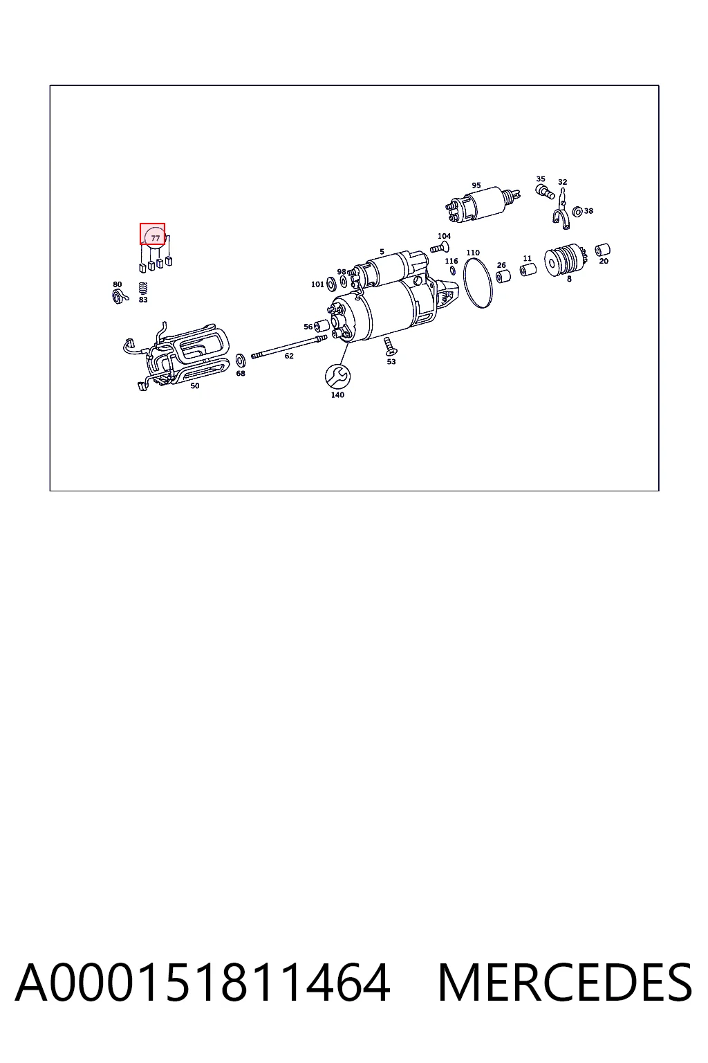 Comprar 77140004 Profit Escobilla de motor de arranque
