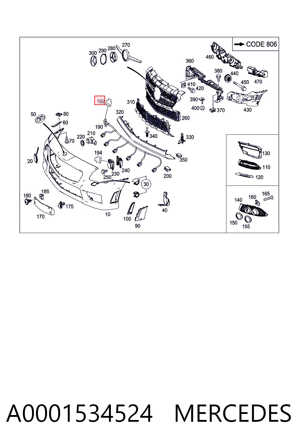 A0001534524 Mercedes