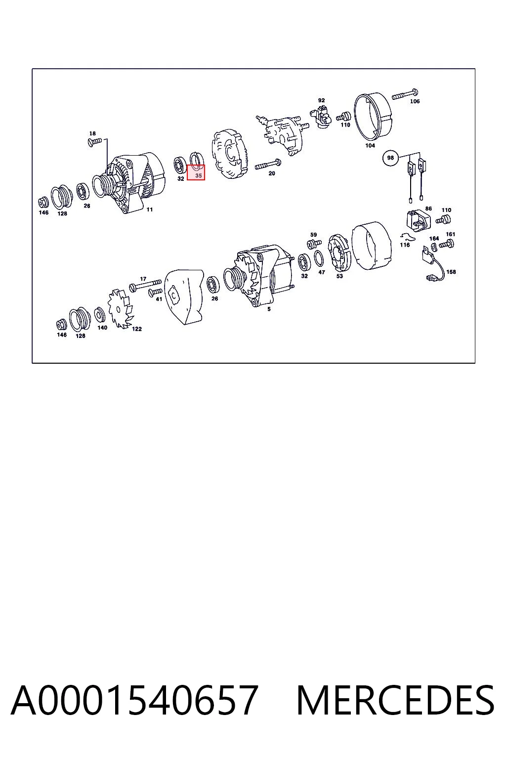 A0001540657 Mercedes