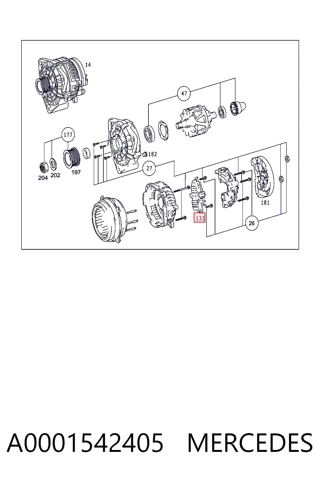 A0001542405 Mercedes
