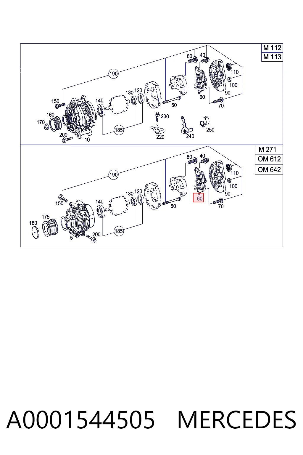 A0001544505 Mercedes