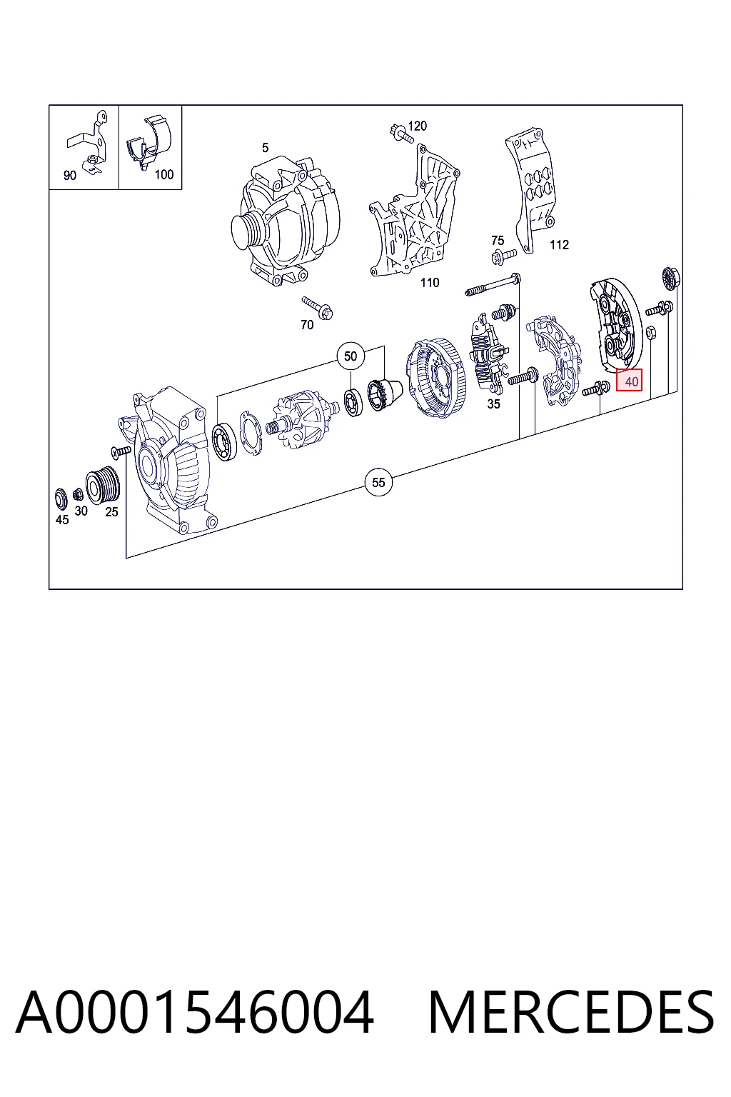A0001546004 Mercedes