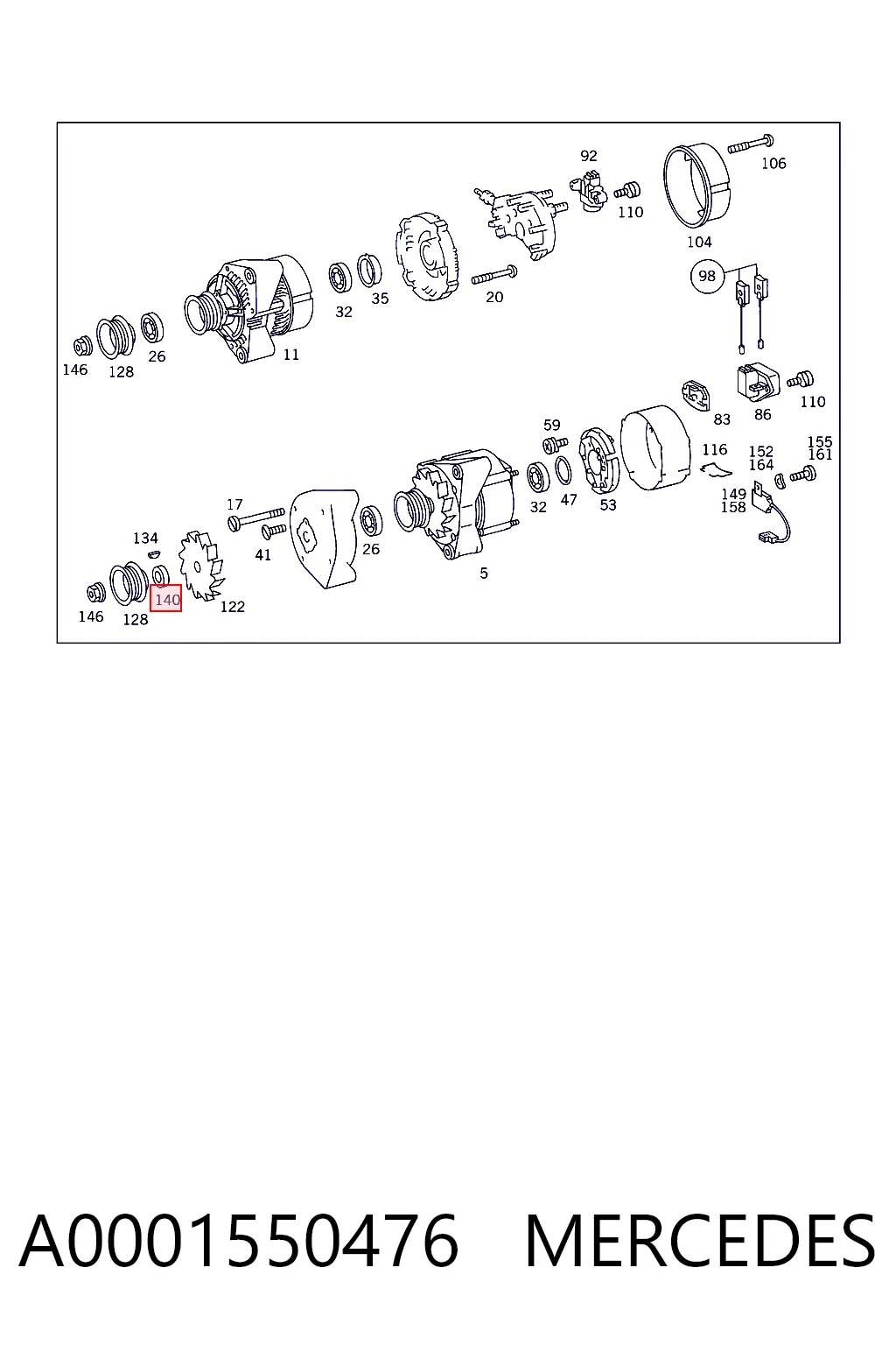 A0001550476 Mercedes